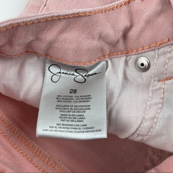 Jessica Simpson Shorts Womens Size 28 Forever Low Rise Denim Pink - Picture 2 of 8